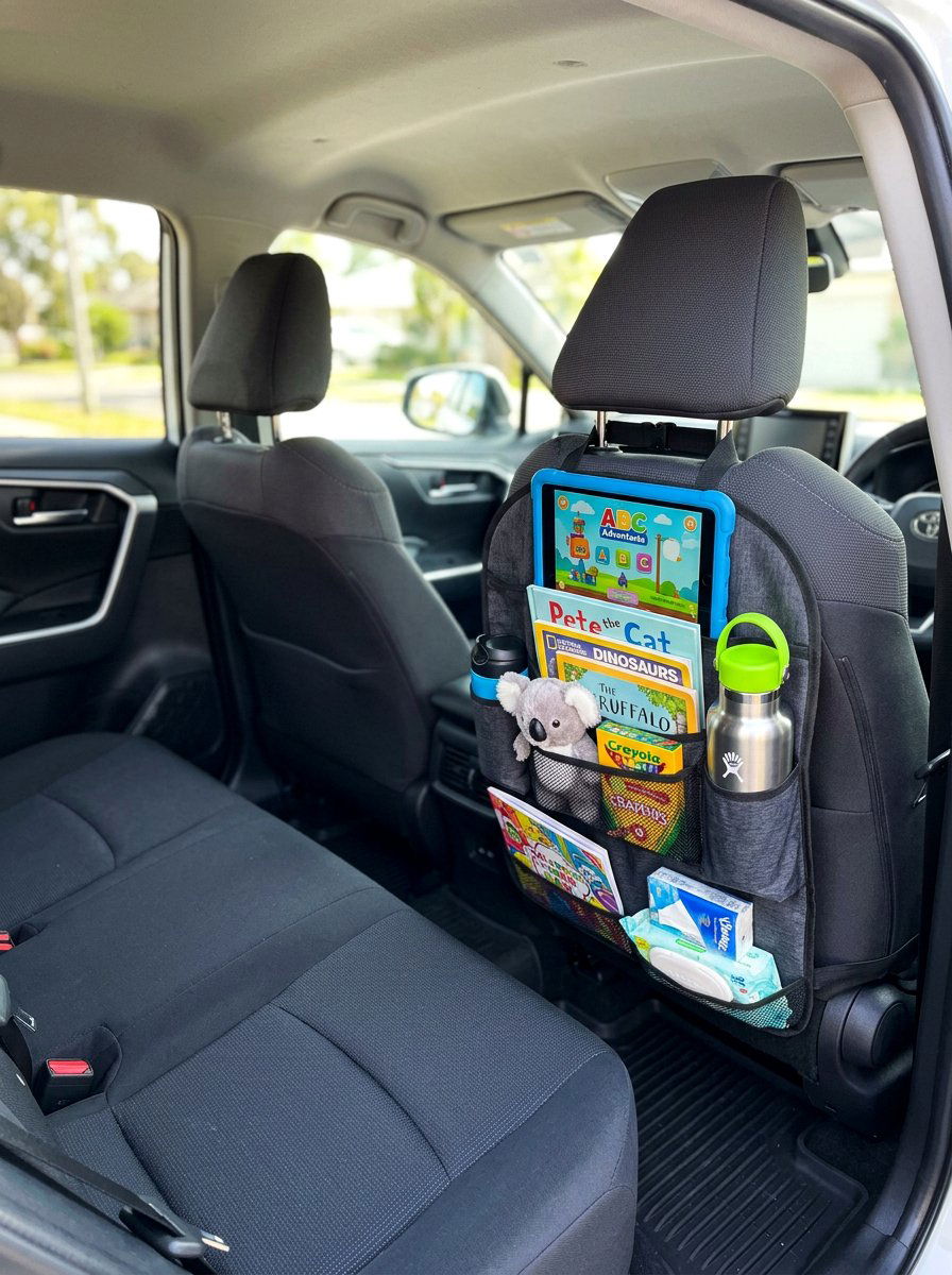 Backseat Organizer - 25 cute ways to decorate your car