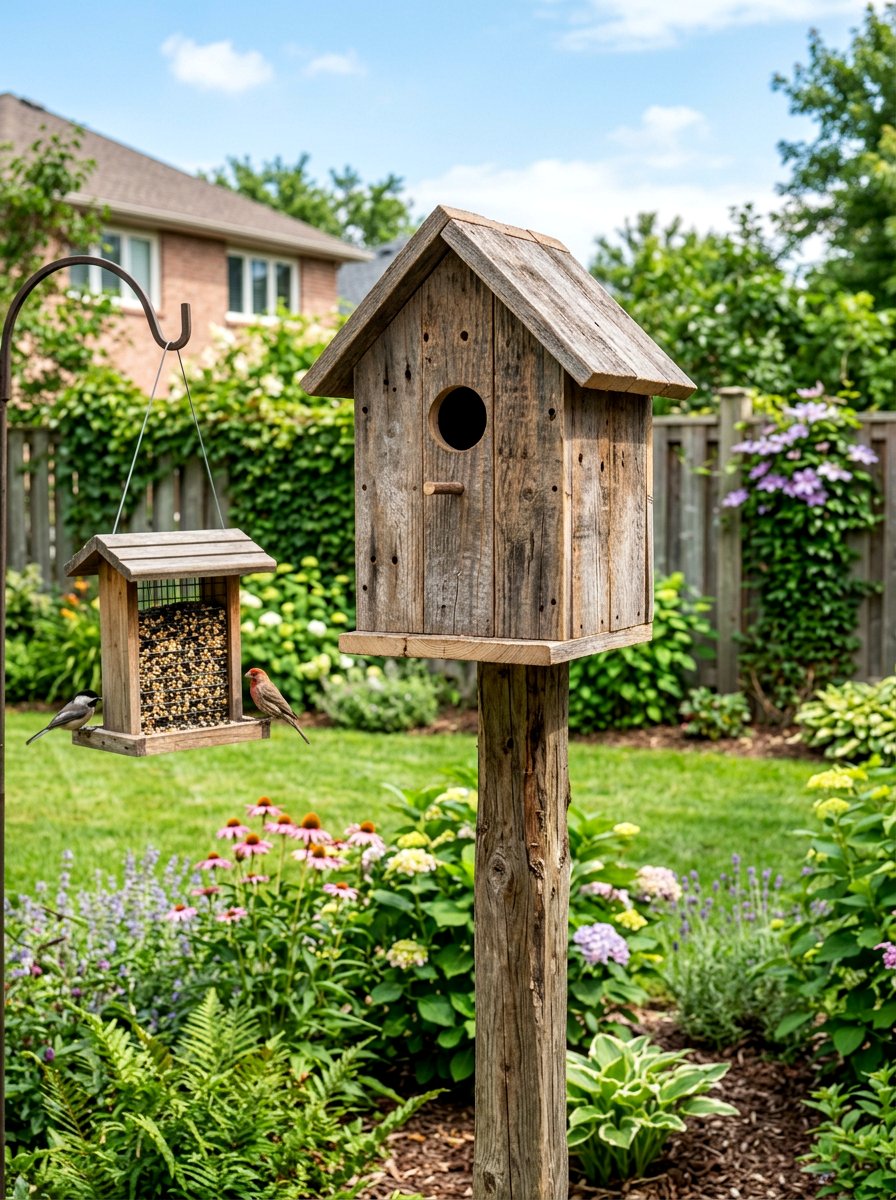 Backyard Birdhouse - 25 Pallet Birdhouse Ideas