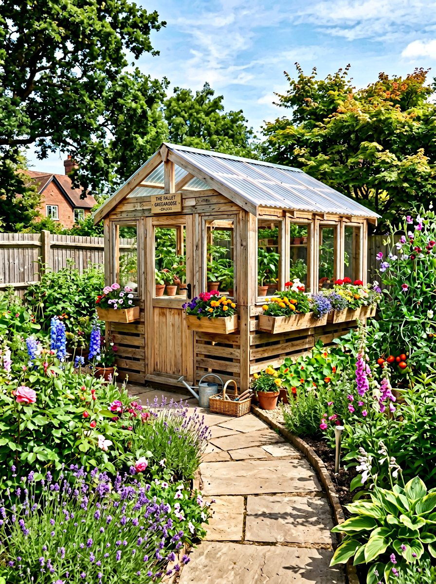 Backyard Pallet Greenhouse - 25 Pallet Greenhouse Frame Ideas