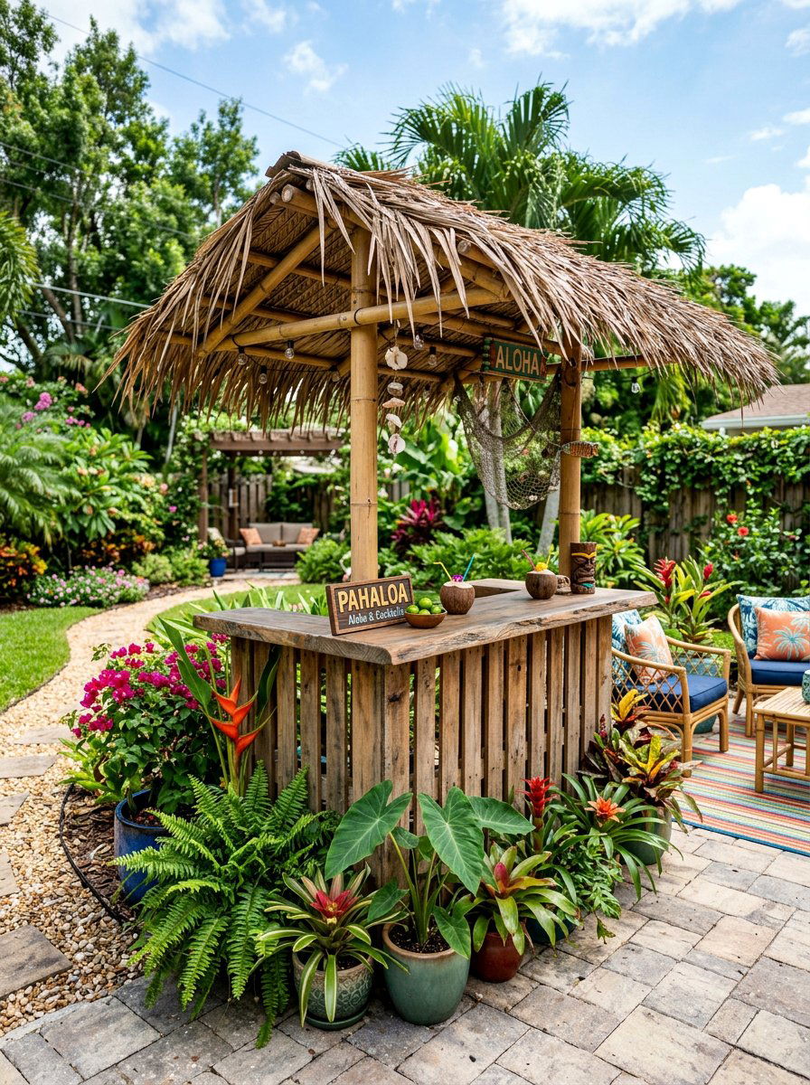 Backyard Pallet Tiki Bar - 25 Pallet Tiki Bar Ideas