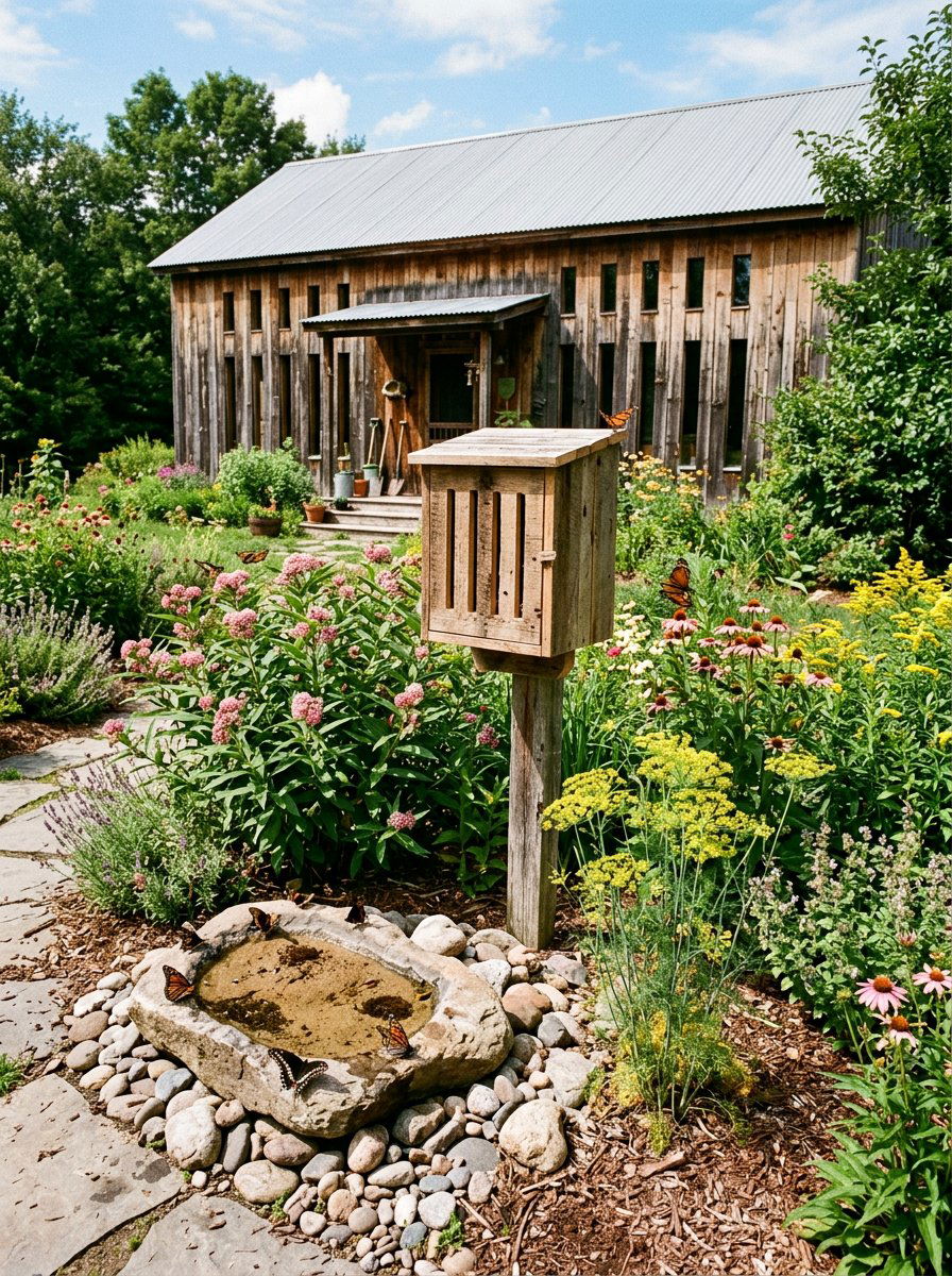 Backyard Pollinator Butterfly Box - 25 Pallet Butterfly House Ideas