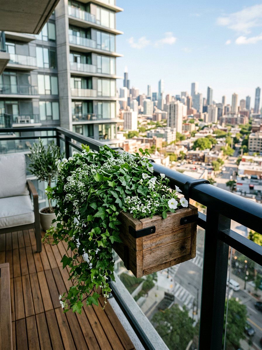 Balcony hanging wood planter - 25 Pallet Hanging Planter Ideas