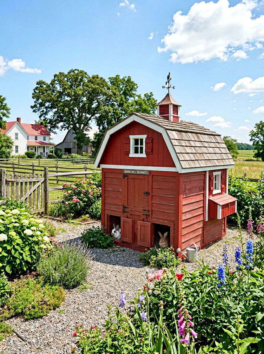 Barn style rabbit hutch - 25 Pallet Rabbit Hutch Ideas