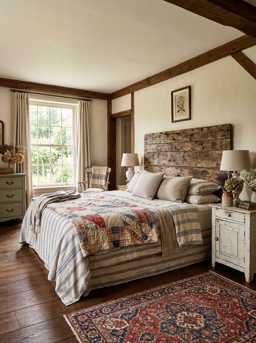 Barn wood pallet headboard - 25 Pallet headboard ideas