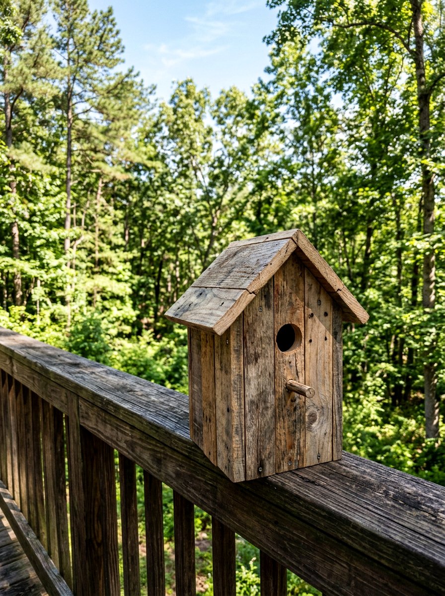 Birdhouse With Perch - 25 Pallet Birdhouse Ideas