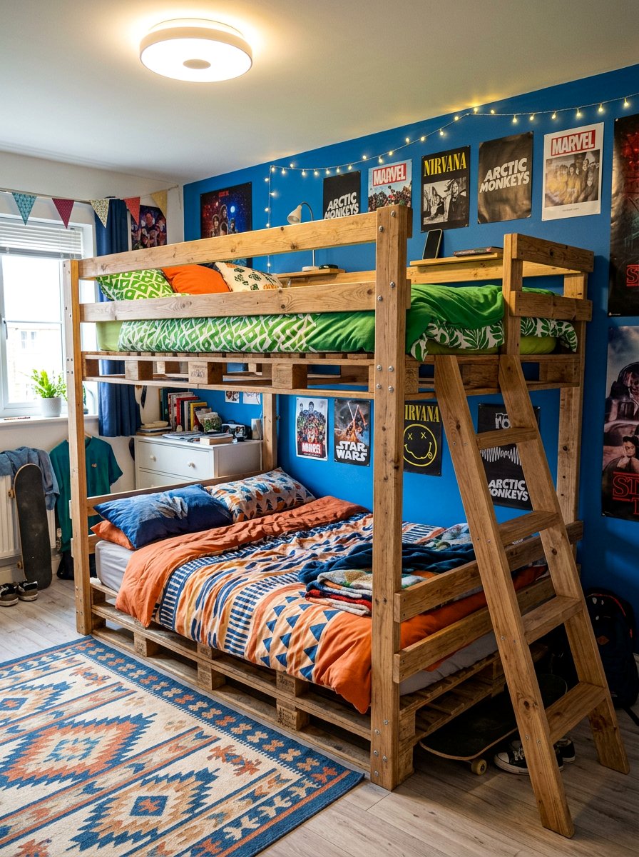 25 Trendy Pallet Bed Ideas for Teenagers' Modern Bedrooms