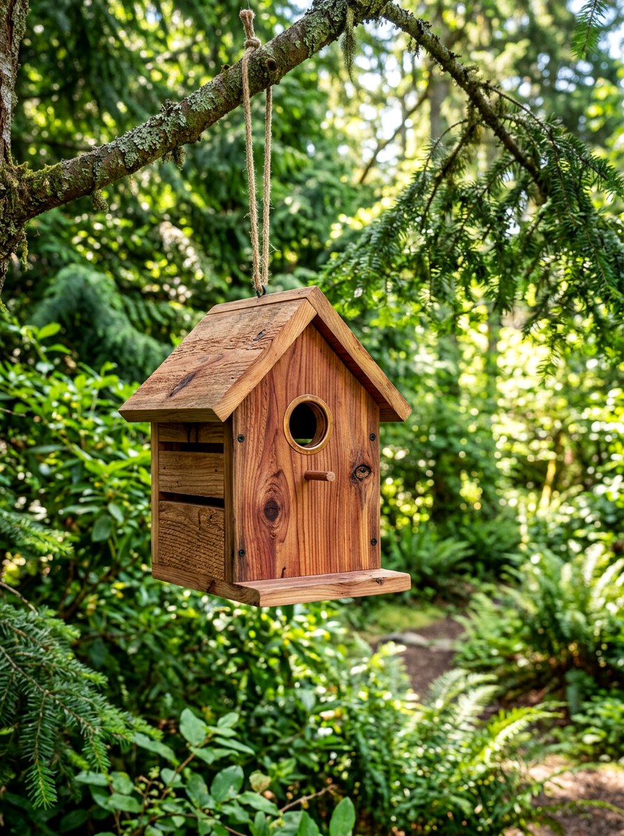 Cedar Birdhouse - 25 Pallet Birdhouse Ideas