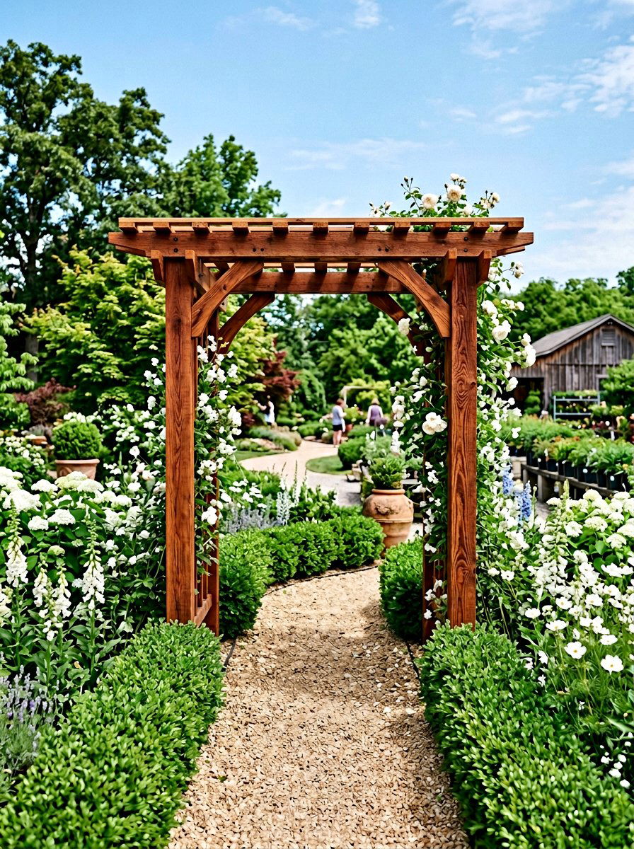 Cedar Finish Pallet Arbor - 25 Pallet Arbor for Garden Ideas