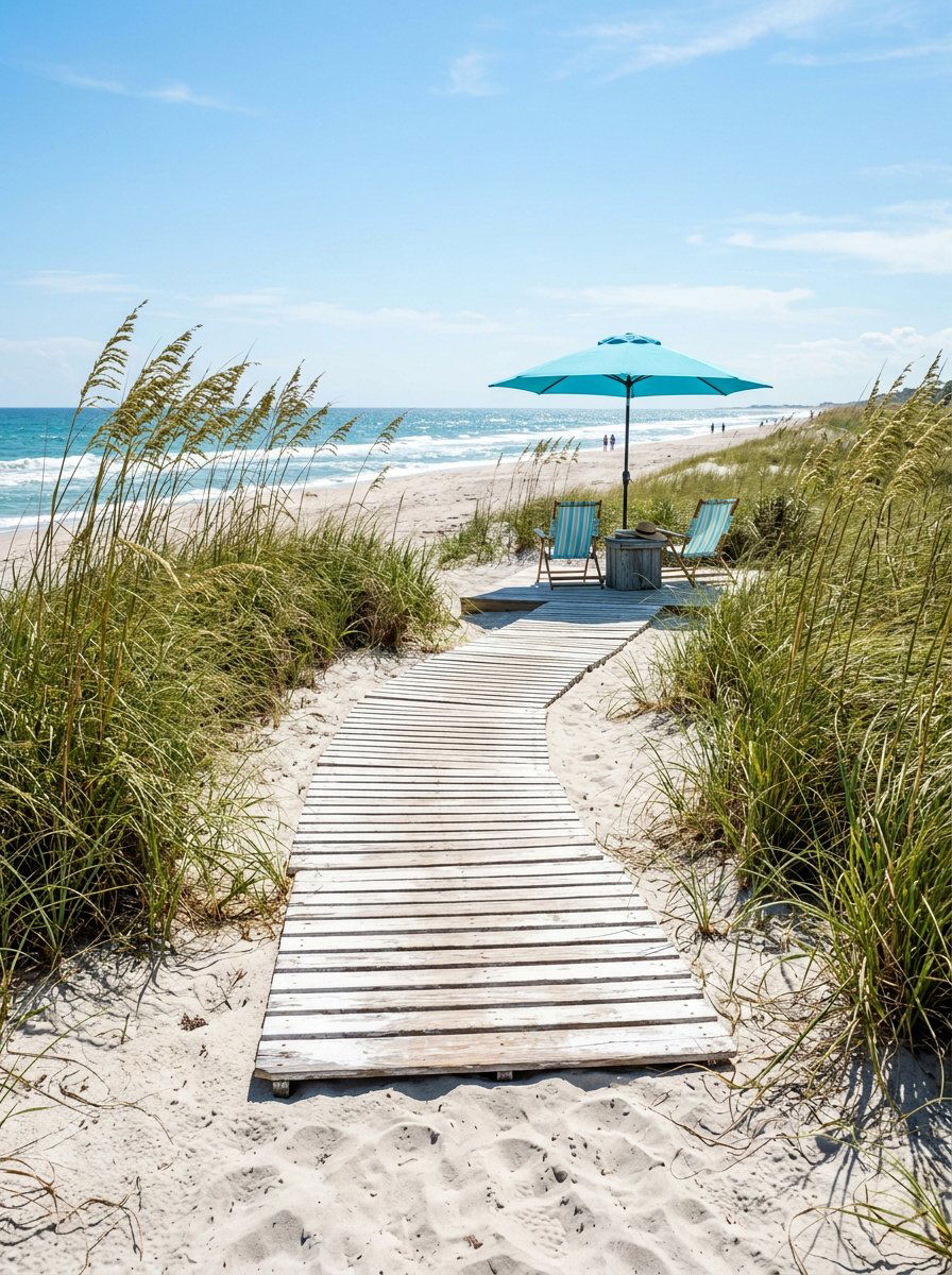 Coastal Beach Walk - 25 Pallet Walkway for Garden Ideas