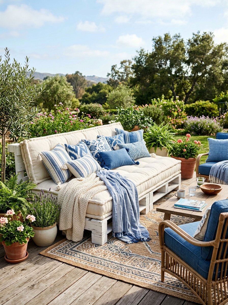 Comfortable seating - 25 Outdoor pallet daybed ideas