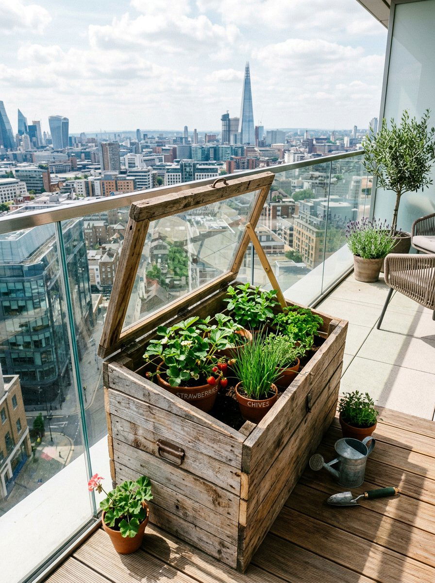 Compact pallet cold frame balcony - 25 Pallet Cold Frame for Garden Ideas