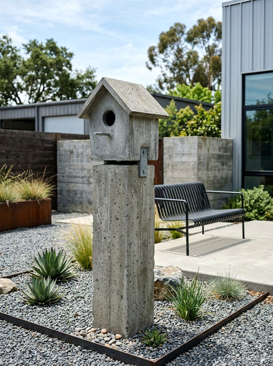 Concrete Bird House - 25 unique bird houses