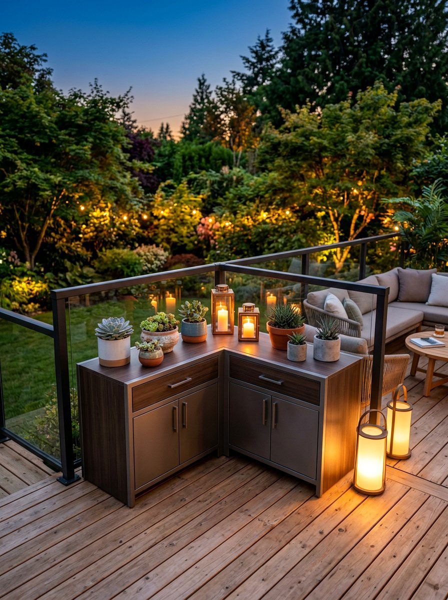 Corner Patio Storage Unit - 25 Pallet Outdoor Storage Box Ideas