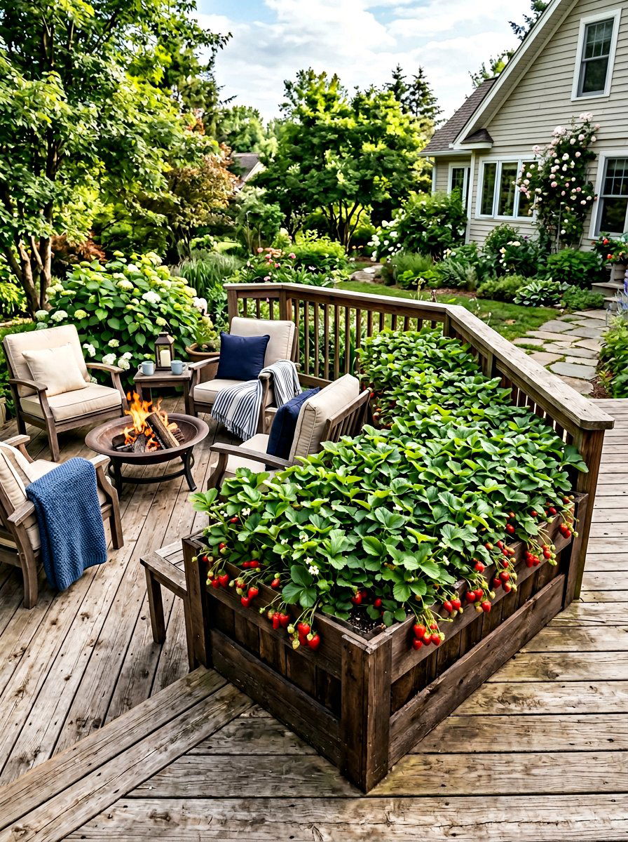 Corner strawberry pallet - 25 Pallet Strawberry Planter Ideas