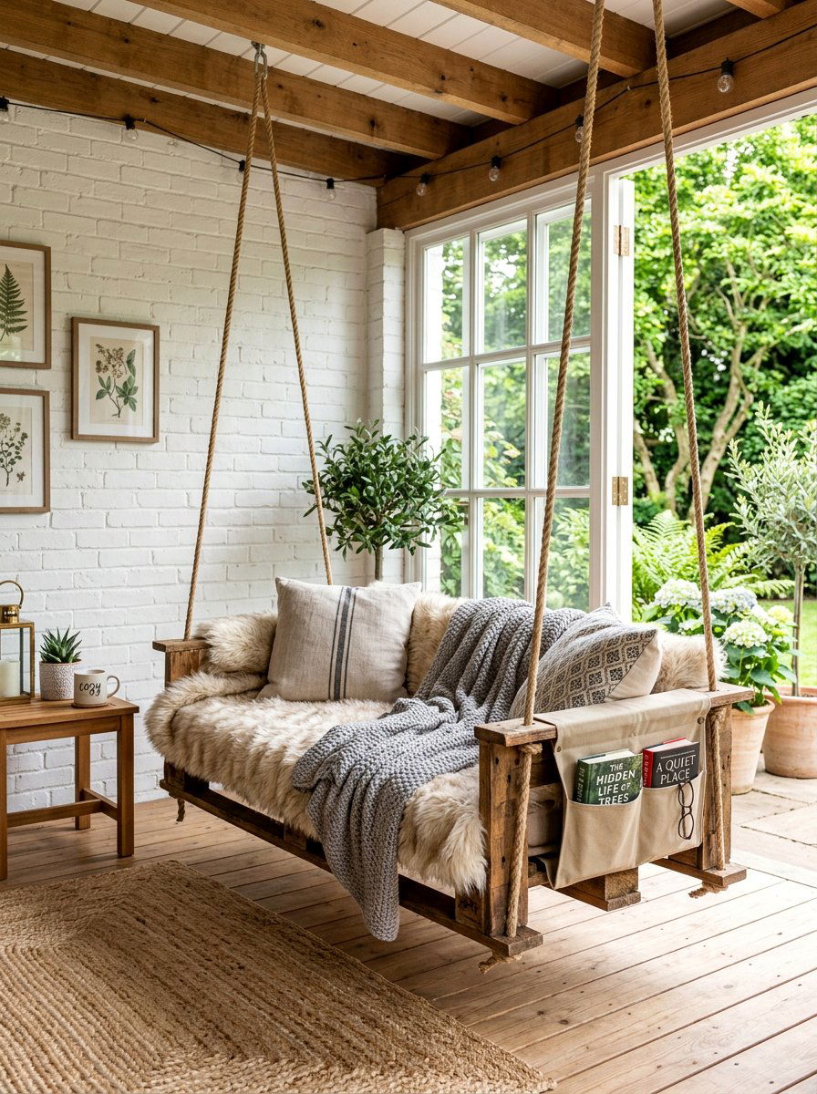 25 Pallet Hanging Swing Bed Ideas for Relaxing Outdoors