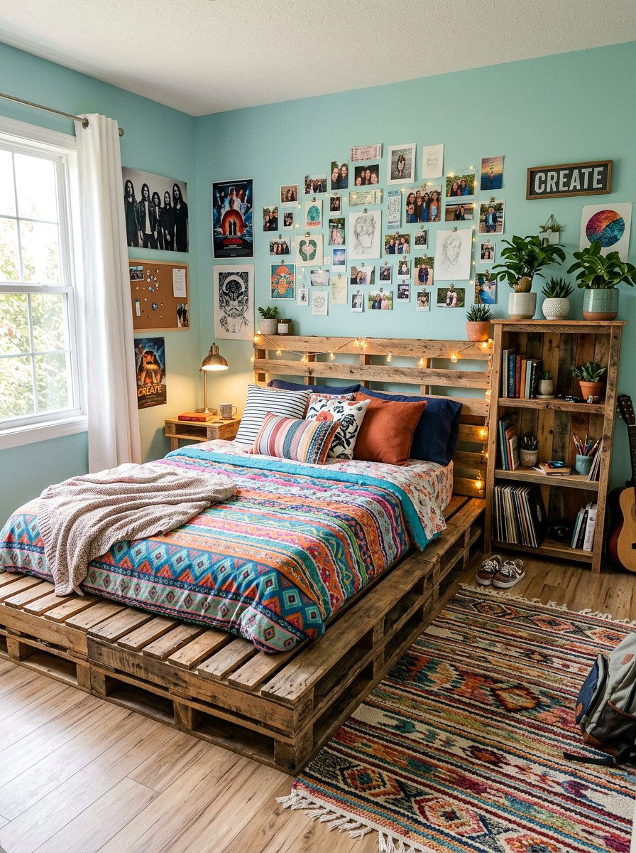 DIY Pallet Bed - 25 Pallet bed ideas for teenagers