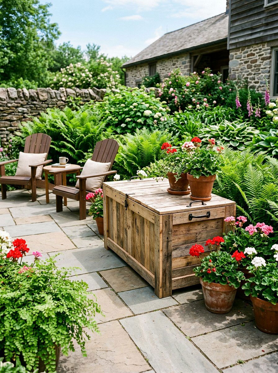 DIY Pallet Deck Box - 25 Pallet Outdoor Storage Box Ideas