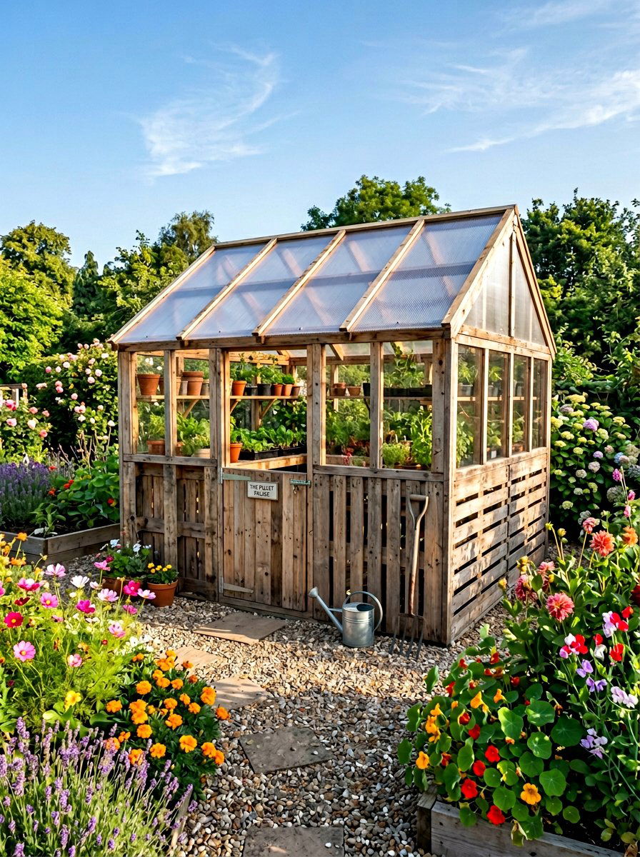 DIY Pallet Greenhouse - 25 Pallet Greenhouse Frame Ideas