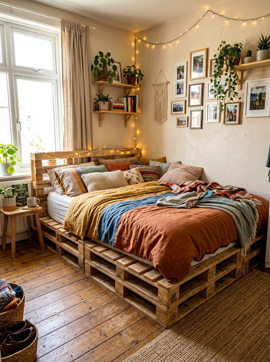 DIY pallet bed full - 25 Full size pallet bed ideas