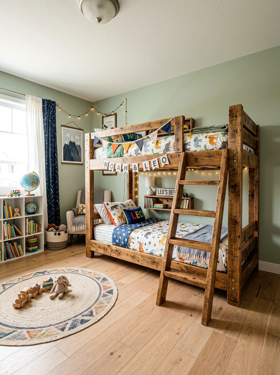 DIY pallet bunk bed - 25 Pallet bunk bed ideas