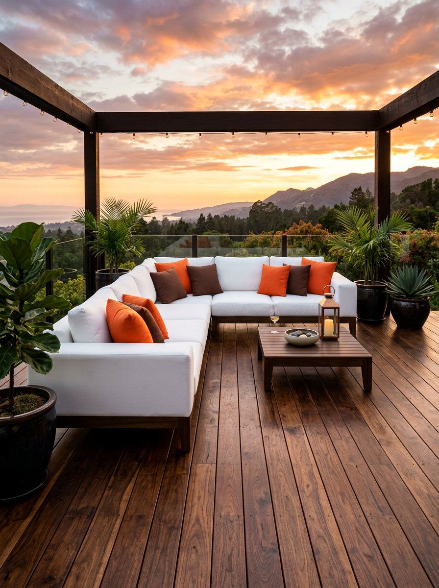 Dark Wood Stain Patio Floor - 25 Pallet Patio Flooring Ideas