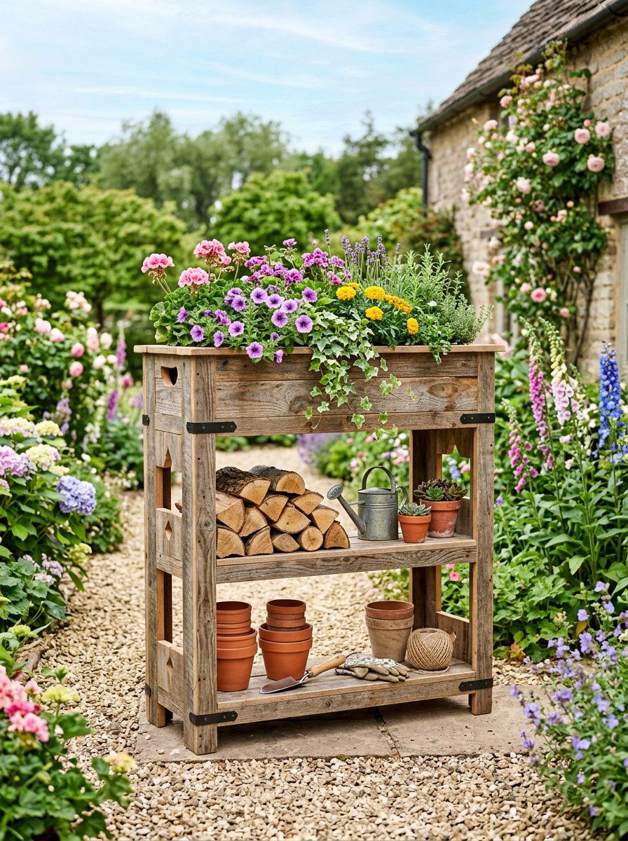 Decorative Pallet Wood Rack - 25 Pallet Firewood Storage Rack Ideas