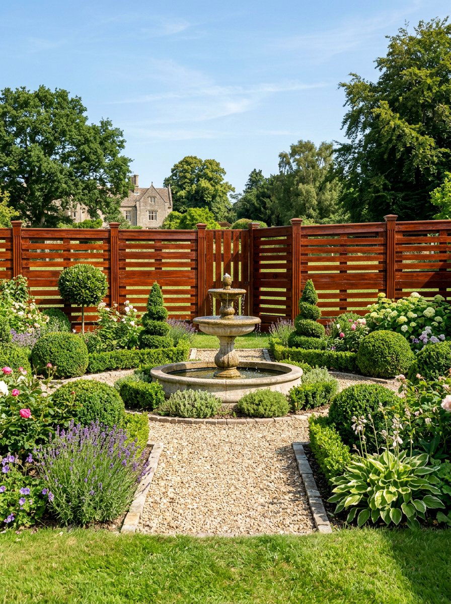 Decorative Stained Pallet Fence - 25 Pallet Fence for Backyard Ideas