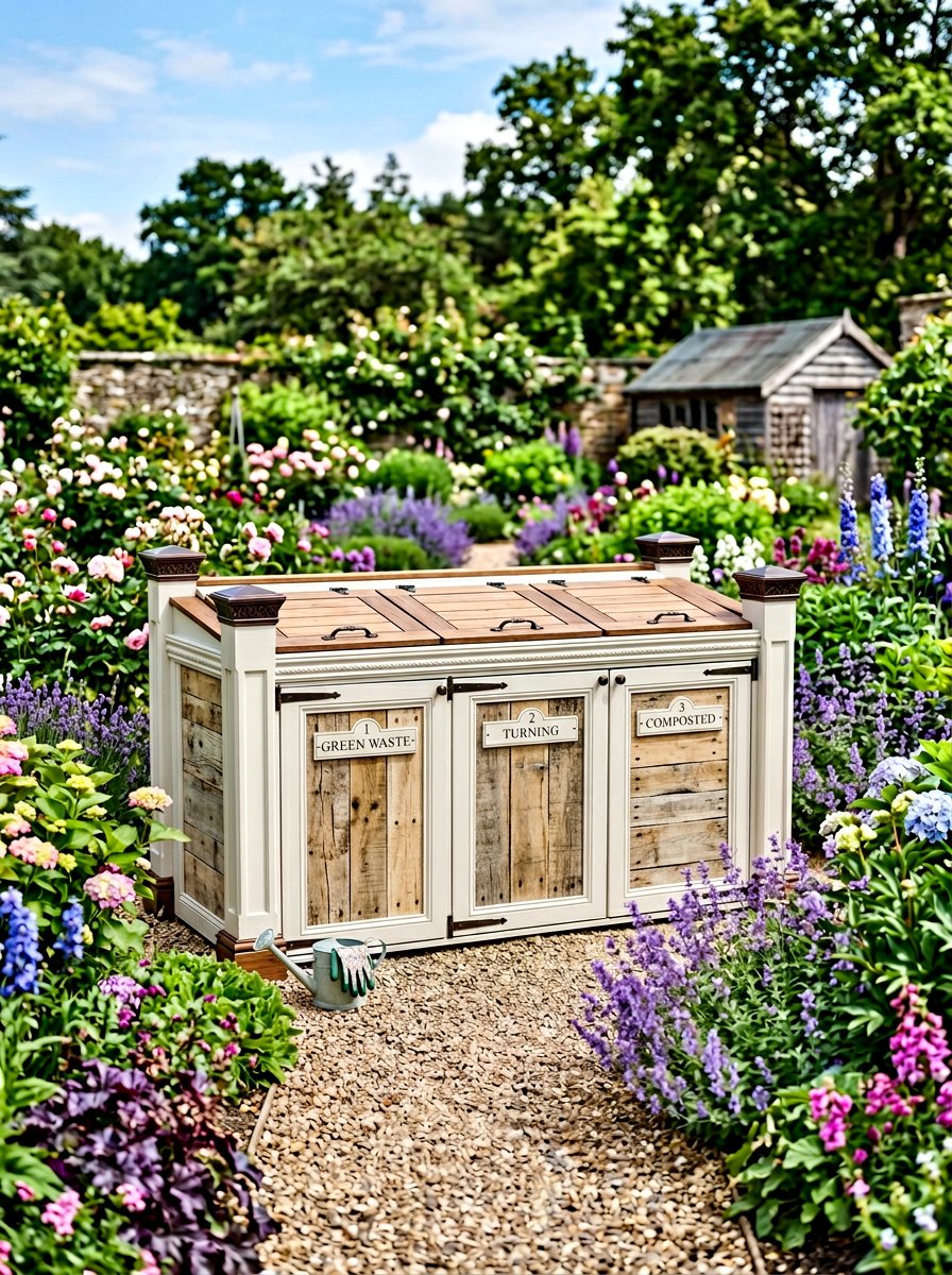 Decorative pallet compost bin - 25 Pallet Compost Bin Ideas