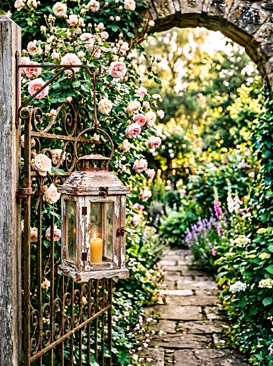 Distressed Wood Lantern - 25 Pallet Lantern for Garden Ideas