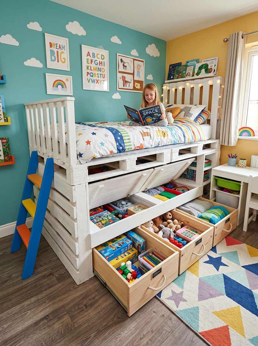 25 Pallet Bed With Storage Ideas You Can Build Now