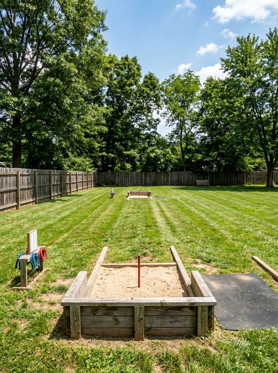 Double Horseshoe Pit Setup - 25 Pallet Horseshoe Pit Frame Ideas