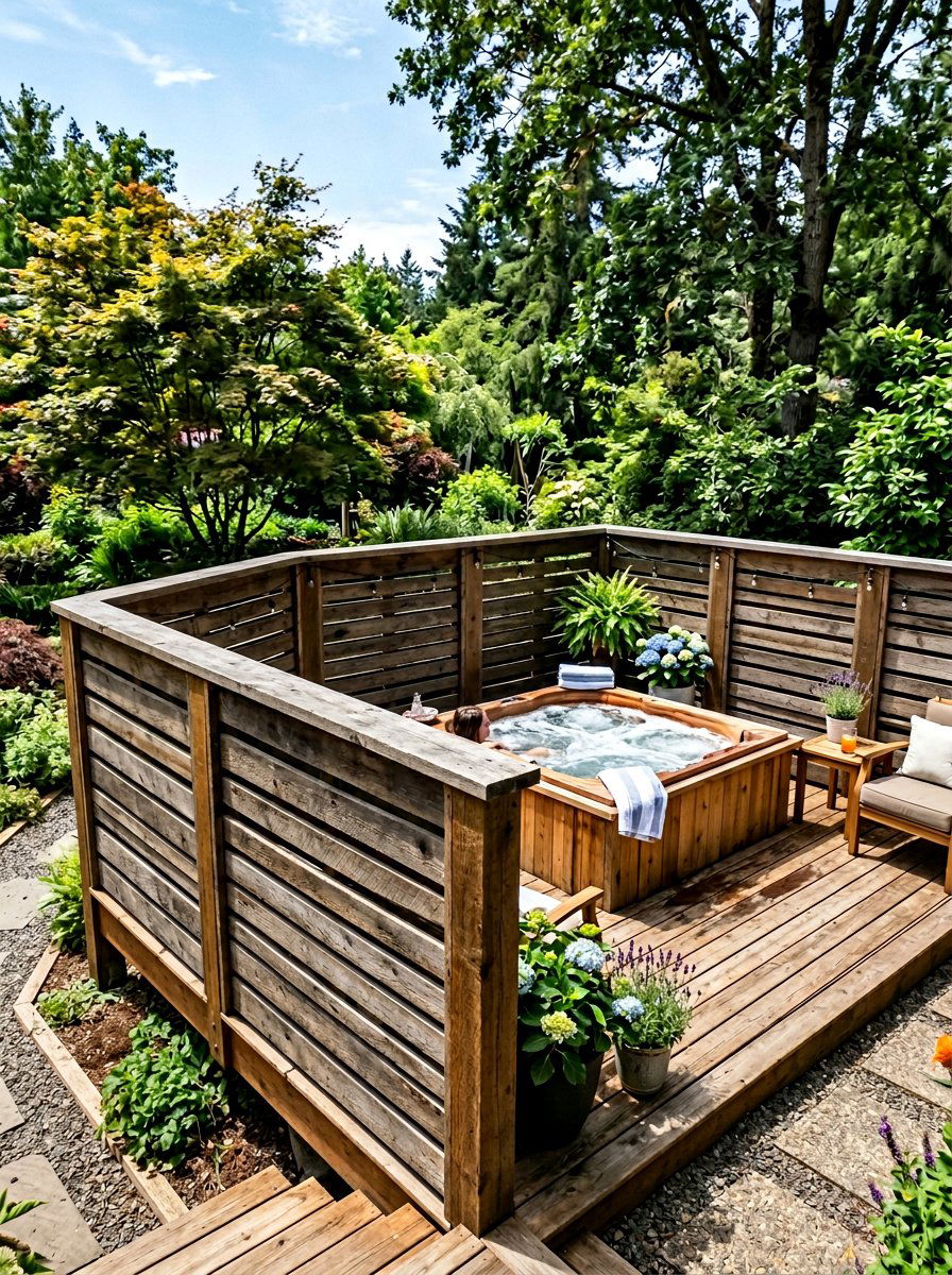 Double Layer Pallet Railing - 25 Pallet Deck Railing Ideas