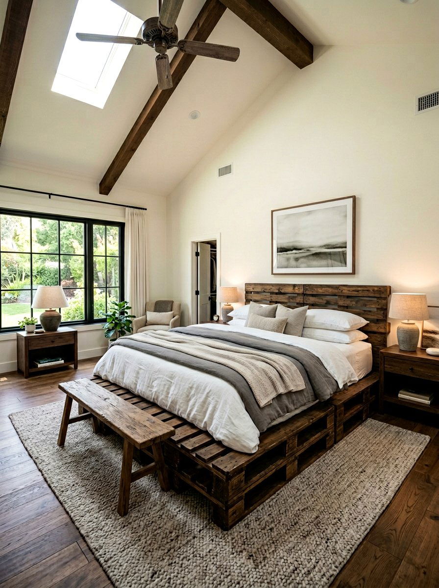 Double Pallet Bed - 25 California king pallet bed ideas