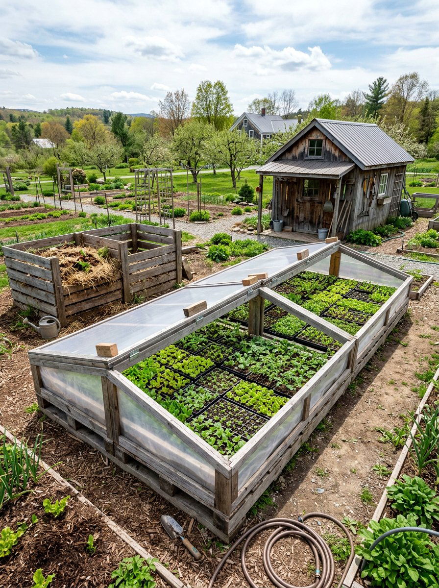Double pallet cold frame box - 25 Pallet Cold Frame for Garden Ideas