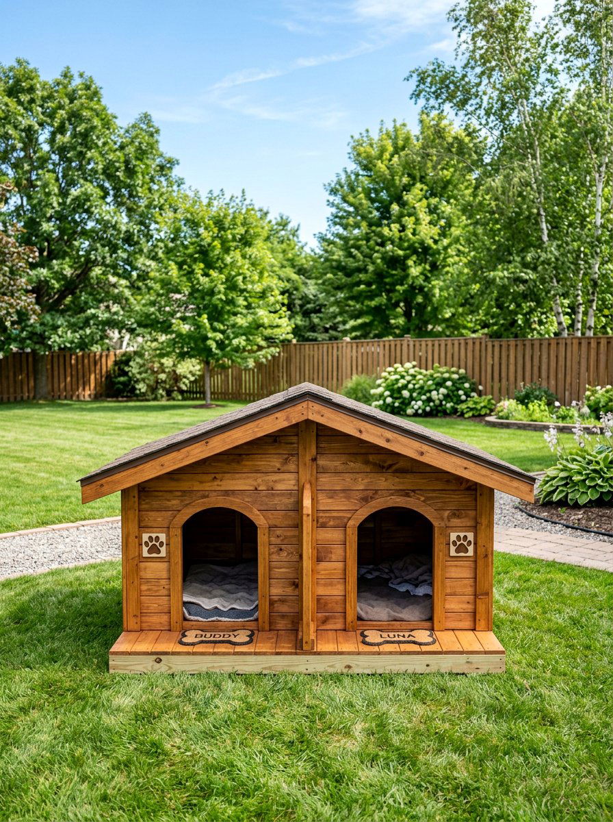 Double pallet dog house - 25 pallet dog house ideas