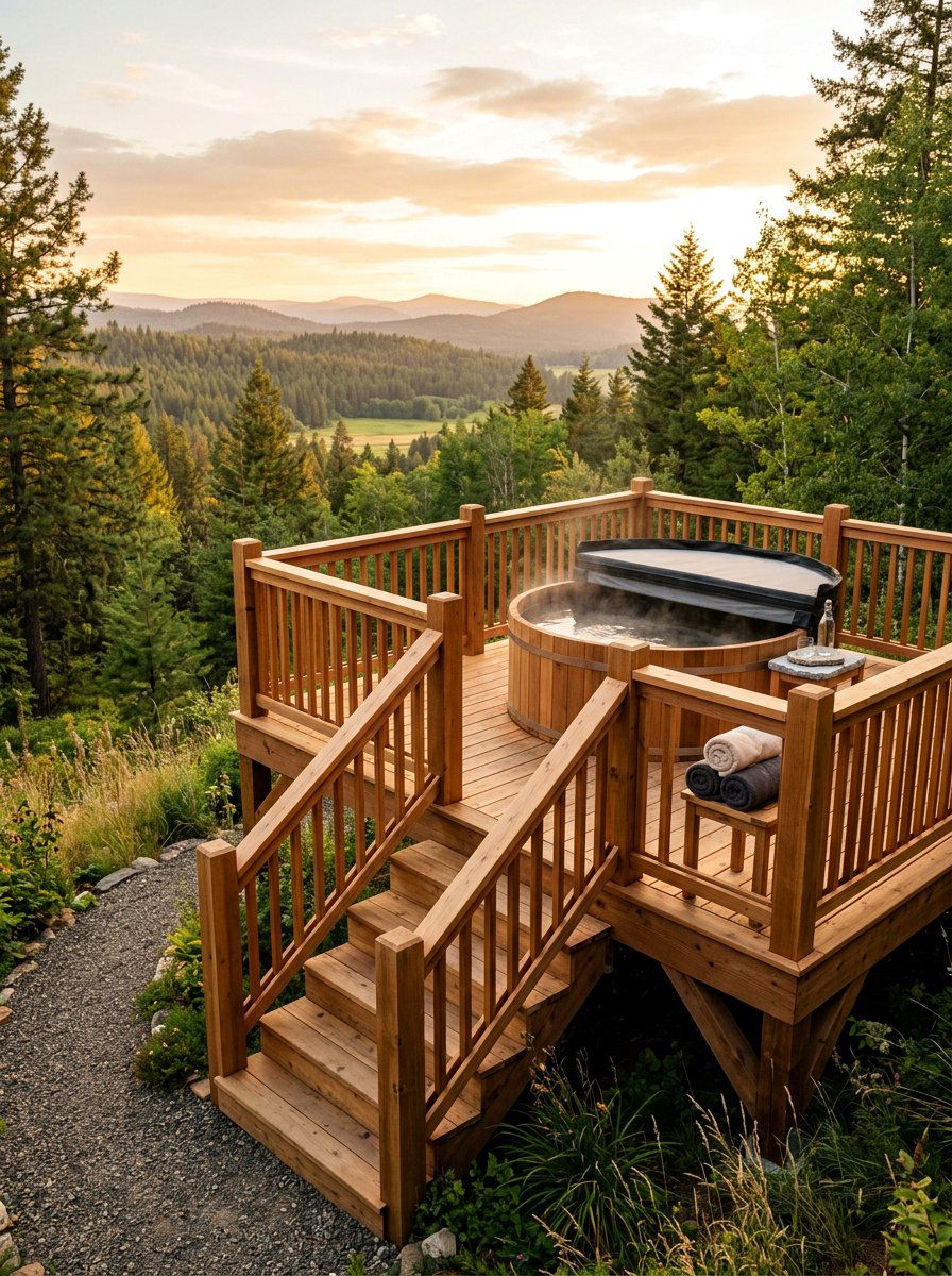 Elevated Wood Platform Patio - 25 Pallet Patio Flooring Ideas