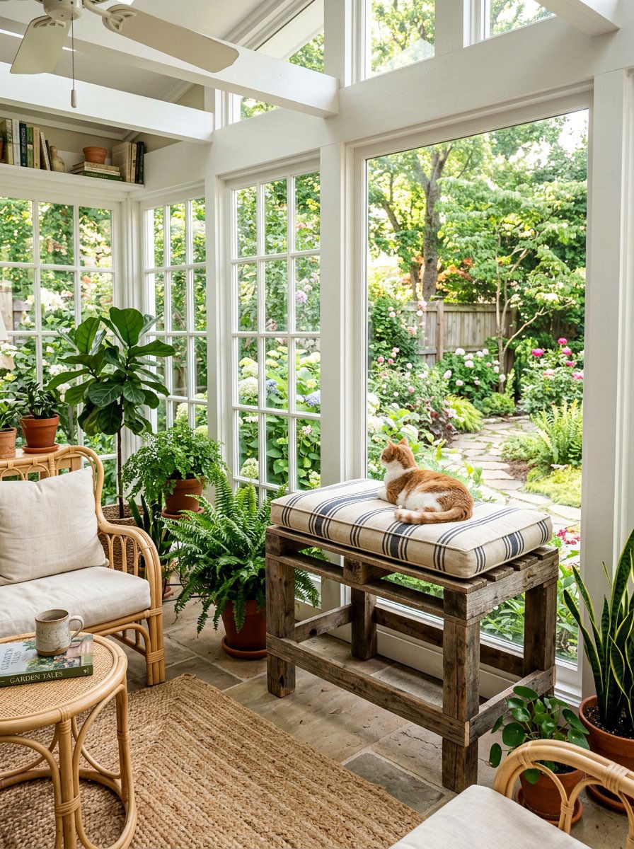 Elevated pallet perch - 25 pallet cat bed ideas