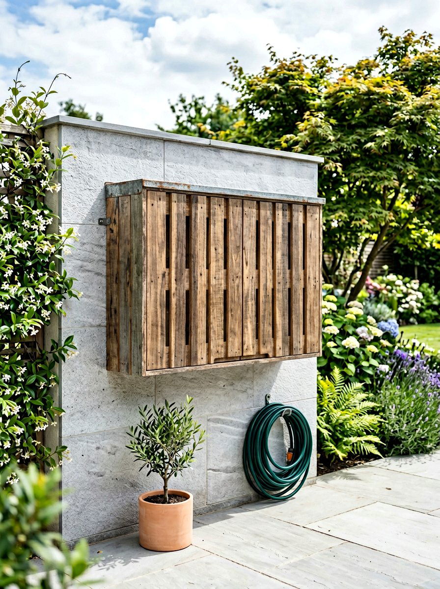 Enclosed Pallet Tool Cupboard - 25 Pallet Tool Shed Ideas