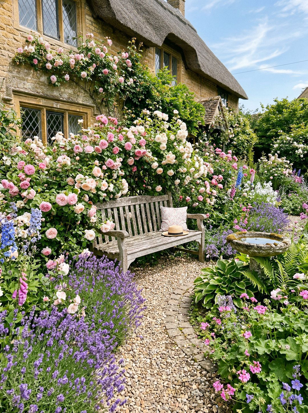 English Cottage Garden Nook - 25 private garden nook ideas