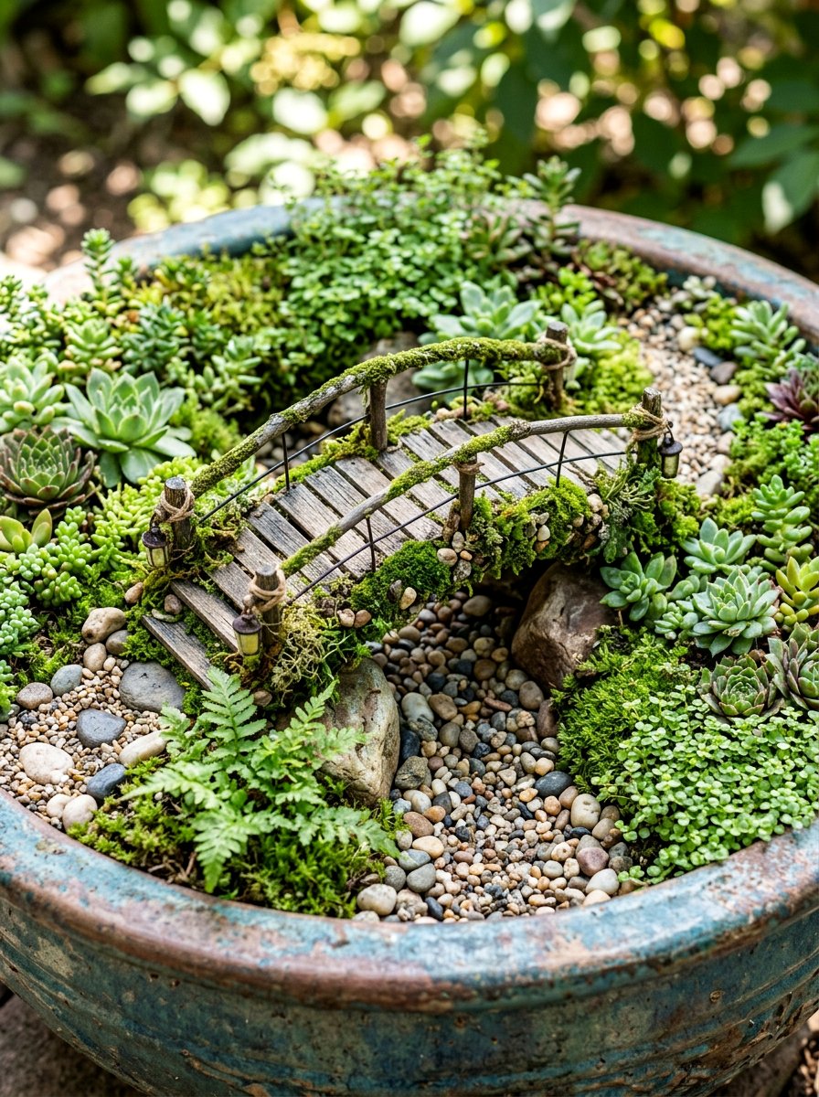 Fairy Garden Bridge - 25 Pallet Bridge for Garden Ideas