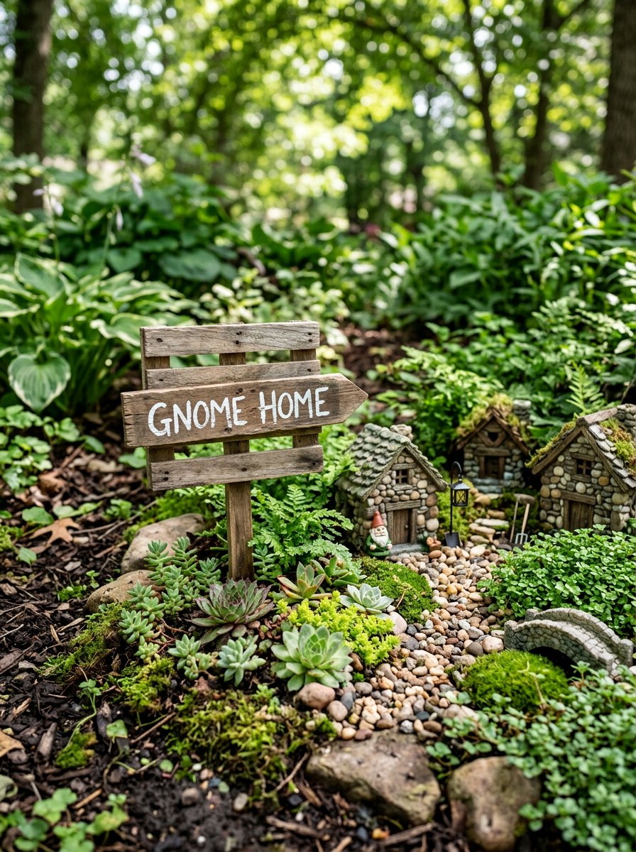 Fairy Garden Pallet Sign - 25 Pallet Outdoor Sign Ideas