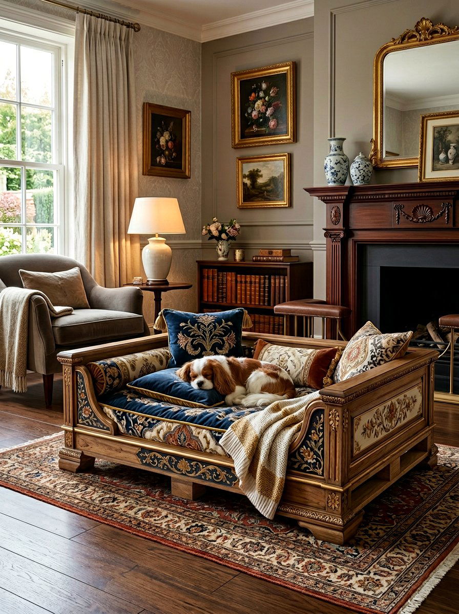 Fancy Detail Pallet Dog Bed - 25 pallet bed for dogs