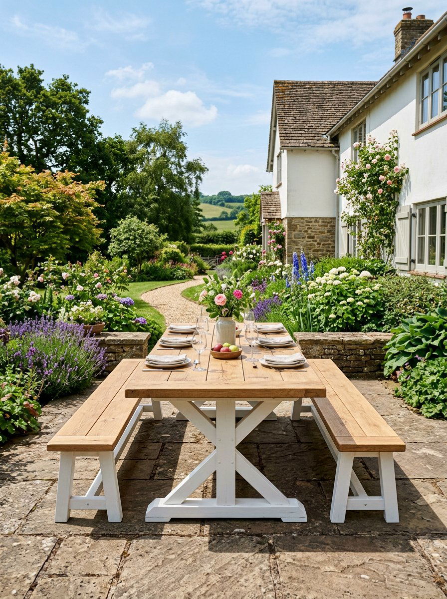 Farmhouse Outdoor Dining Set - 25 Pallet Outdoor Dining Table Ideas