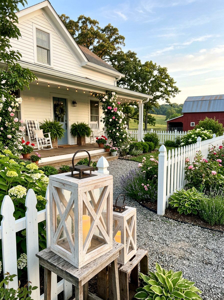 Farmhouse Pallet Lantern - 25 Pallet Lantern for Garden Ideas
