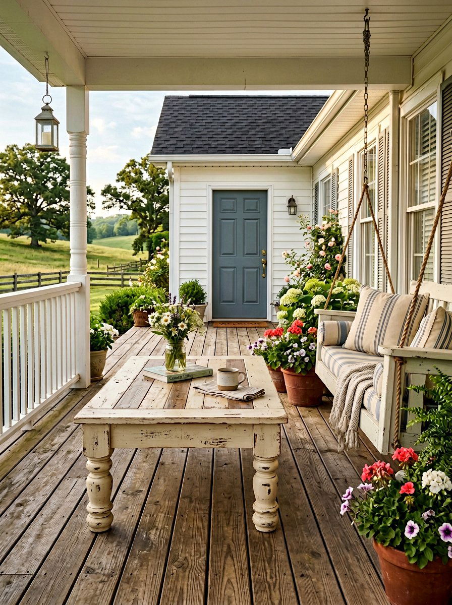 Farmhouse Style Pallet Coffee Table - 25 Pallet Coffee Table for Patio Ideas