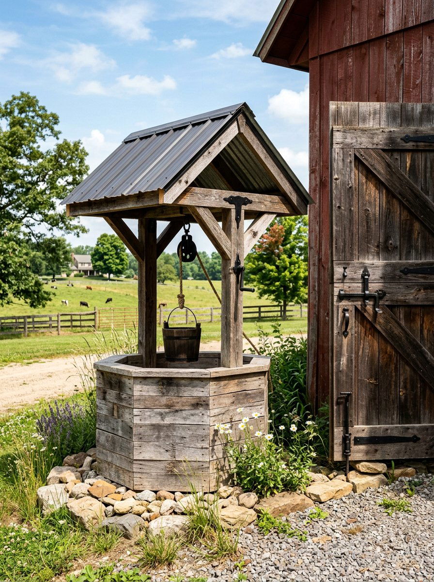 25 Unique Pallet Wishing Well Planter Ideas for Your Garden