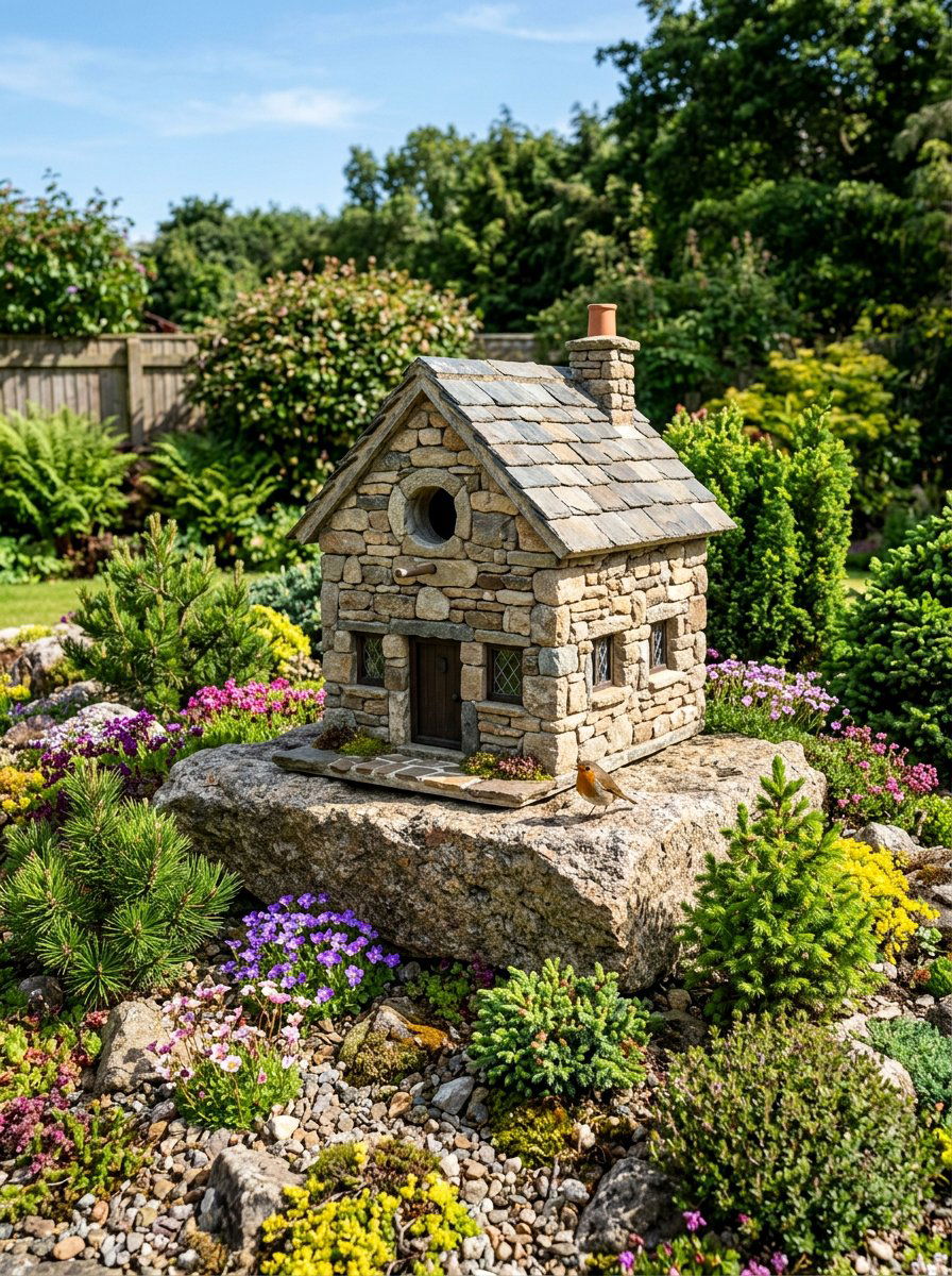 Fieldstone Birdhouse - 25 unique birdhouse ideas