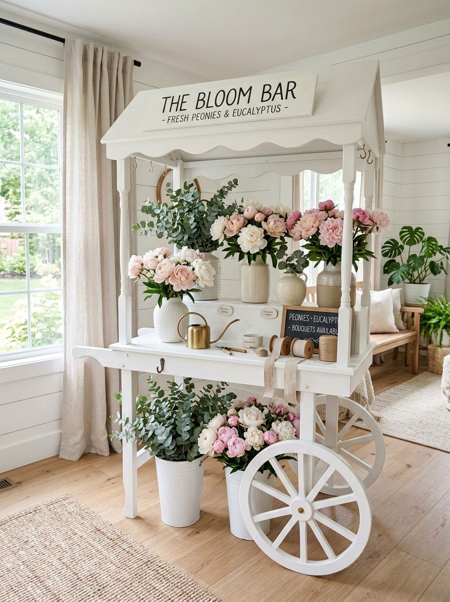 Flower Cart - 25 bloom bar ideas