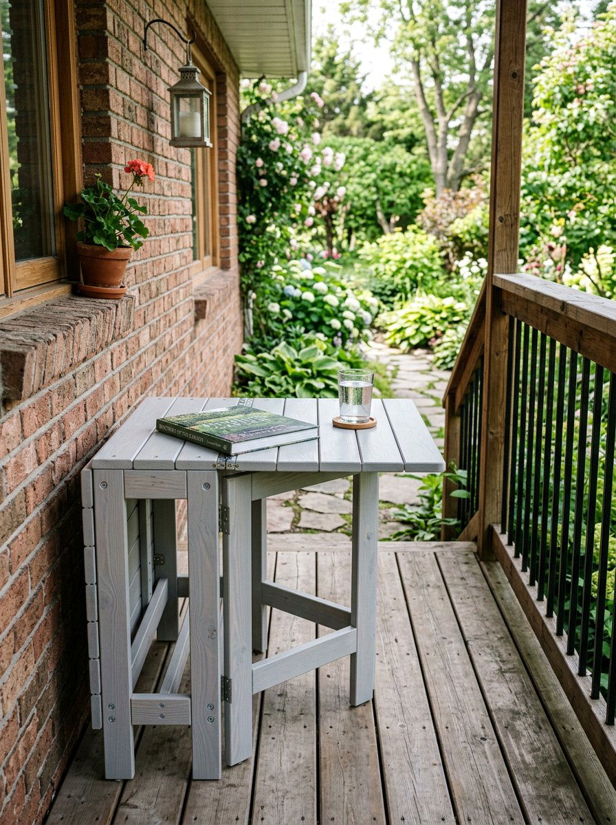 Foldable Pallet Side Table - 25 Pallet Outdoor Serving Cart Ideas