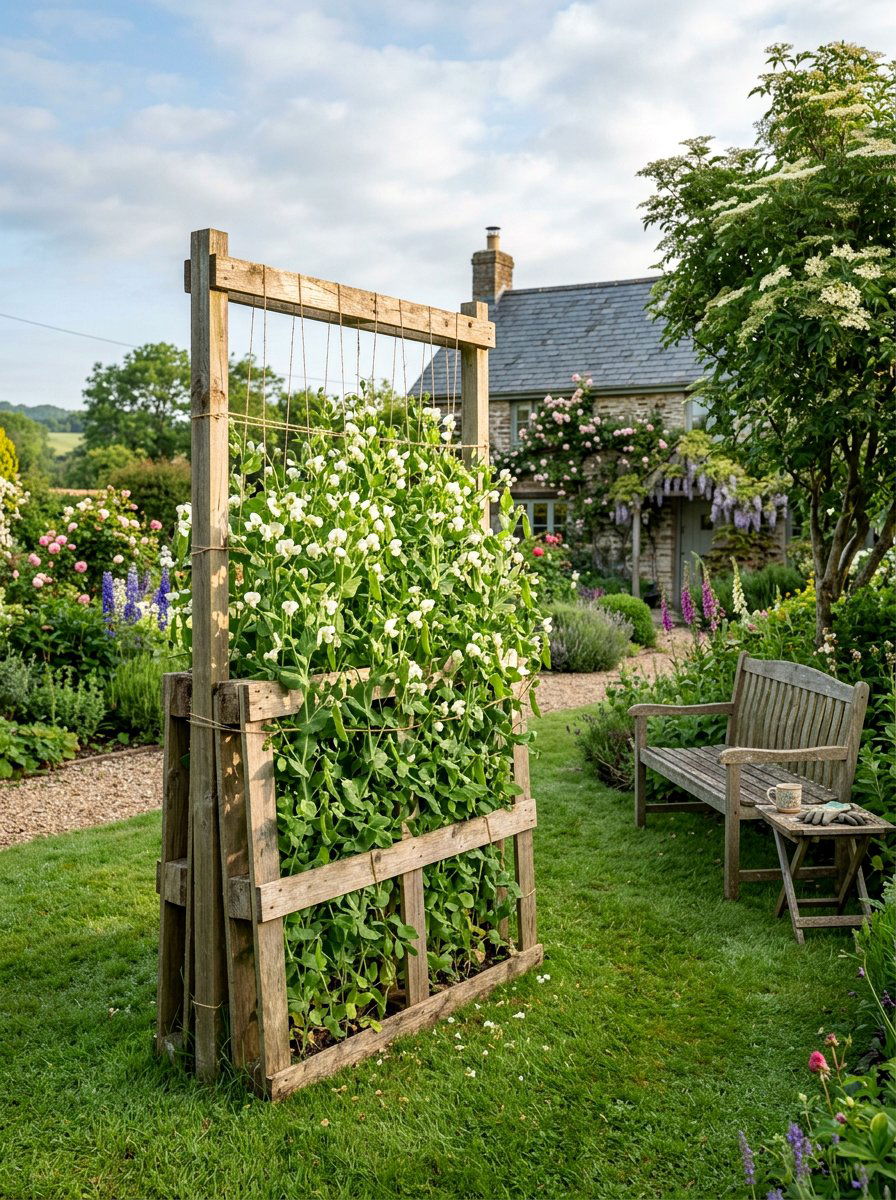 Freestanding Pallet Trellis - 25 Pallet Trellis for Climbing Plants Ideas